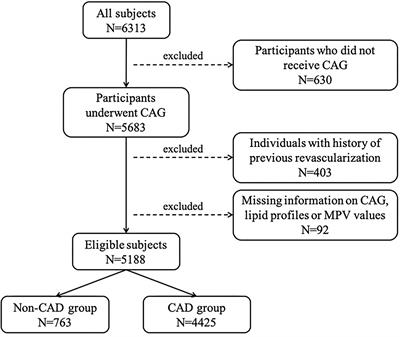 Interaction of Lipids, Mean Platelet Volume, and the Severity of Coronary Artery Disease Among Chinese Adults: A Mediation Analysis
